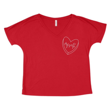 Load image into Gallery viewer, I LOVE MYSELF VNECK TEE
