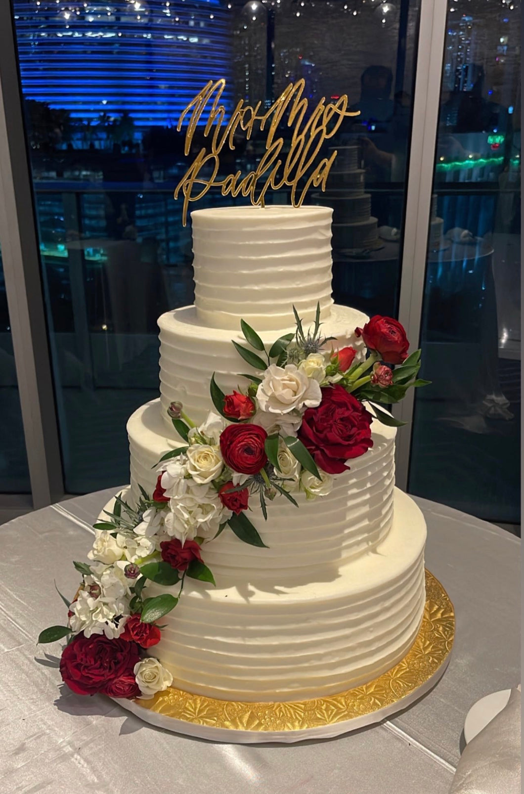 MR. & MRS. | CUSTOM WEDDING CAKE TOPPER